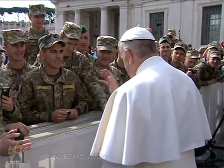 Папа Франциск поблагословив українських військових